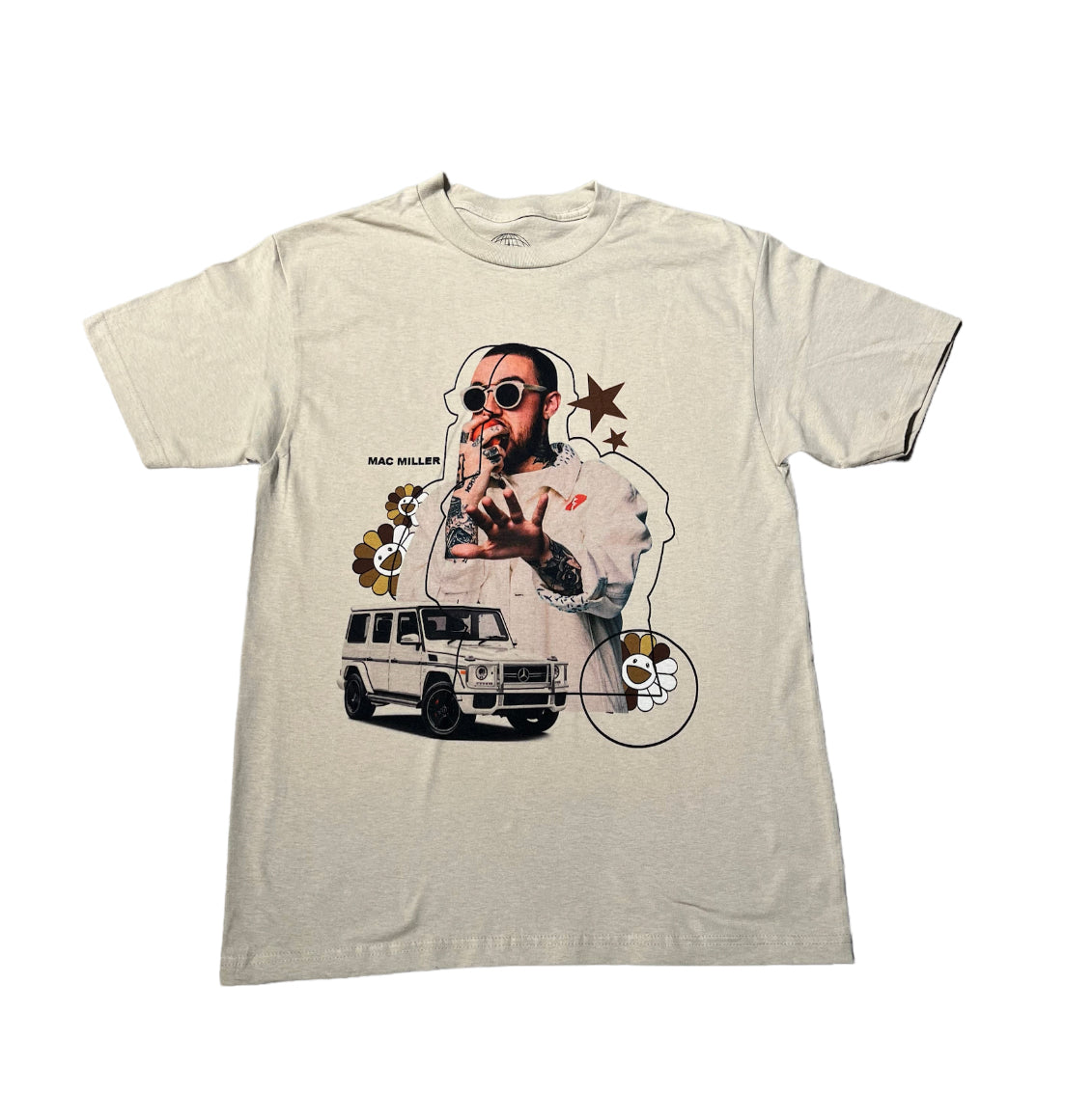 ShopMeta Iconic Attire Mac Miller "Hometown Hero" Tee Beige