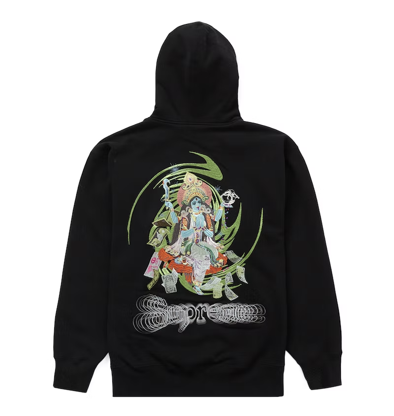 ShopMeta – Supreme Lakshmi Zip Up Hooded Sweatshirt Black