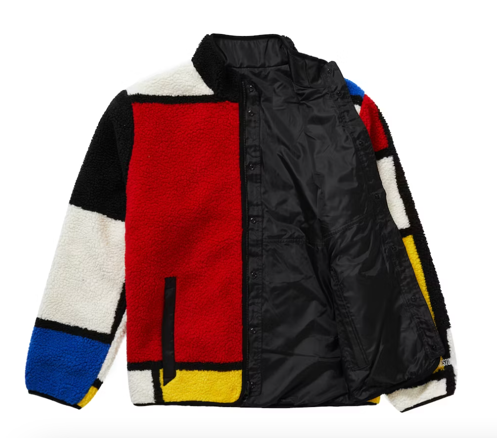 Reversible Colorblocked Fleece Jacket XL 