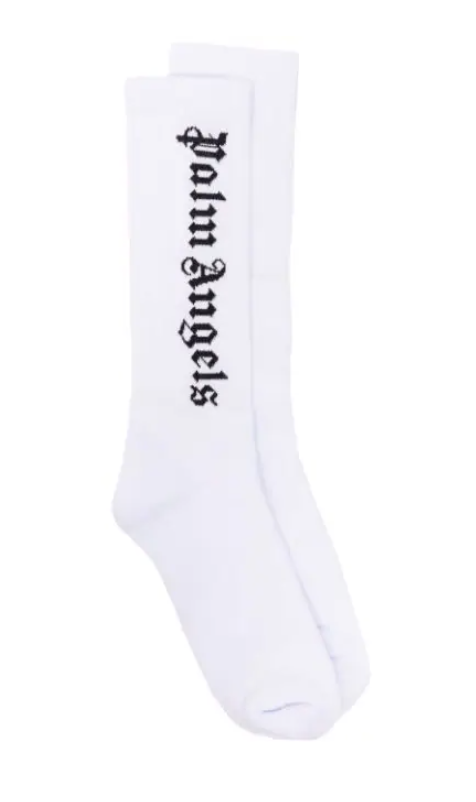 Palm Angels ホワイトソックス 新品未使用 ShopMeta – Palm Angels Vertical Logo Socks White