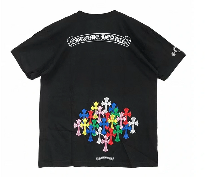 ShopMeta – Chrome Hearts Multi-color Cross Tee Black